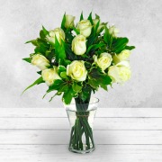 Luxury White Rose Bouquet