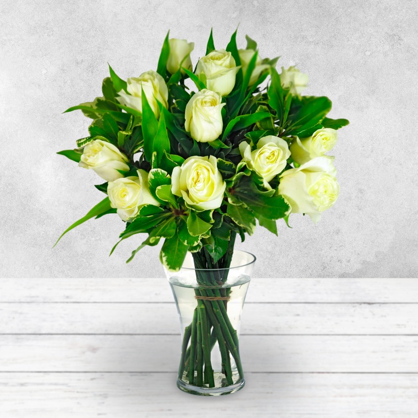 Luxury White Rose Bouquet