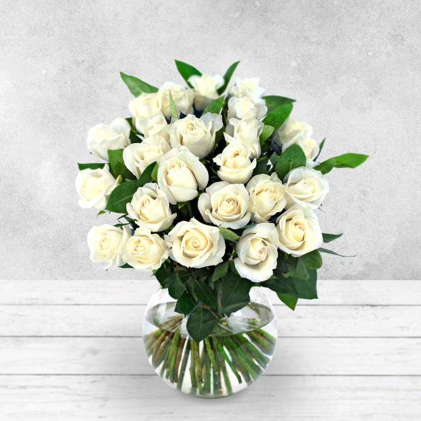 Luxury White Rose Bouquet | Upgrade