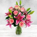 Pink Rose & Lily Large