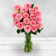 18 Pink Rose Bouquet
